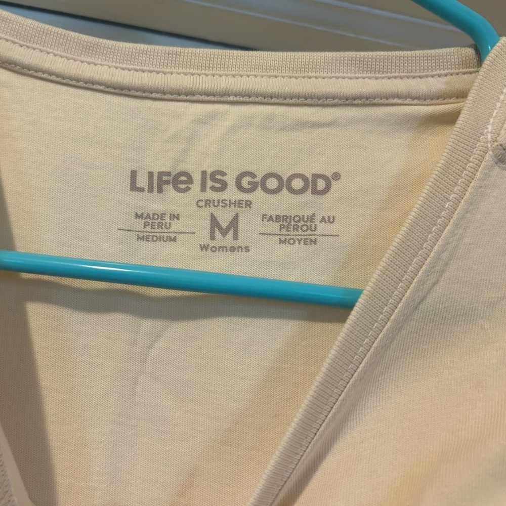 Life Is Good Cream Women's Tee - Picture 3 of 4